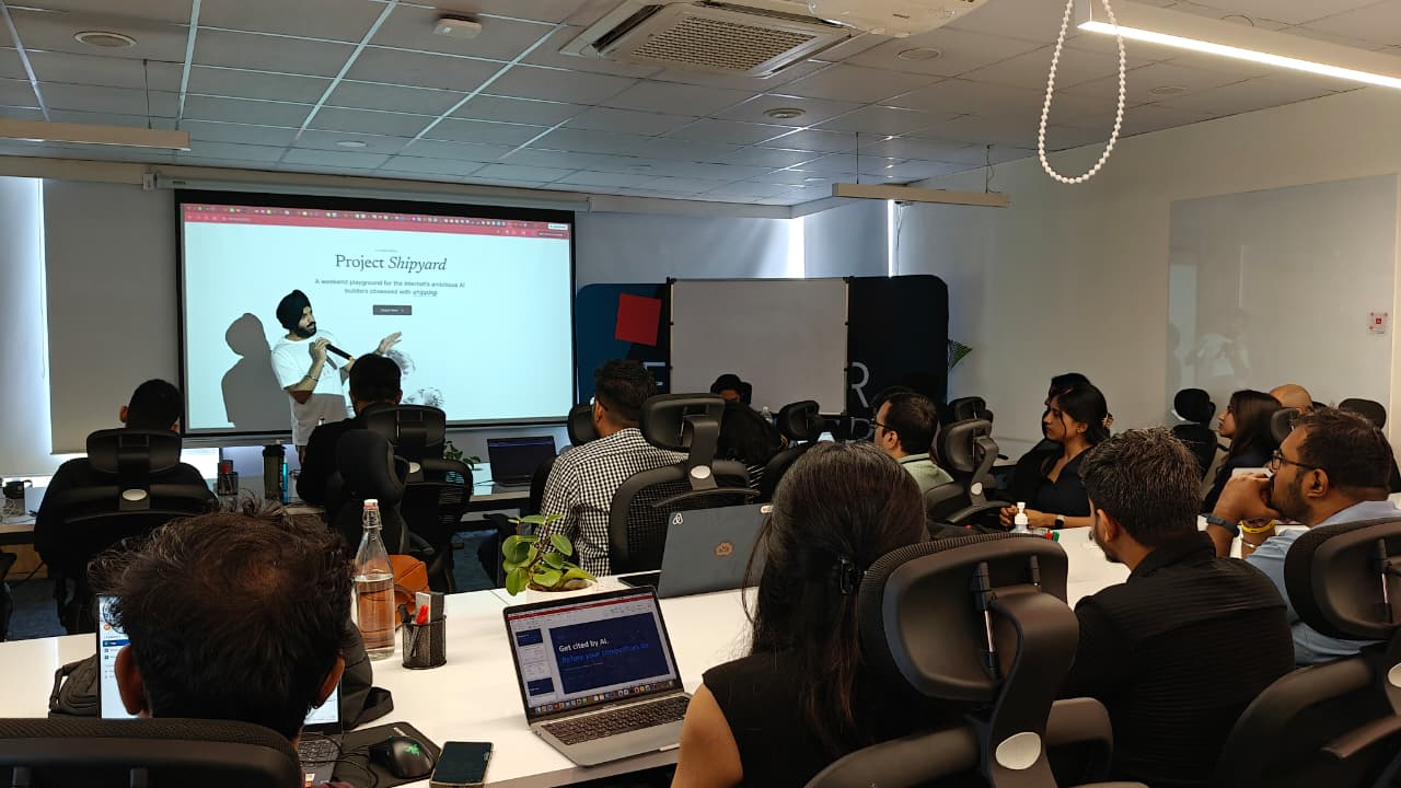 Demo day on stage